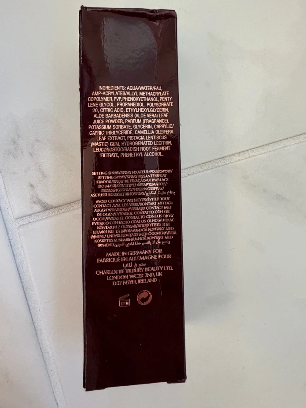 Charlotte Tilbury Airbrush Flawless Setting Spray New in Box